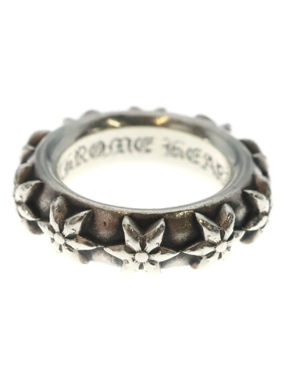 Chrome Hearts Star Band Ring Silver